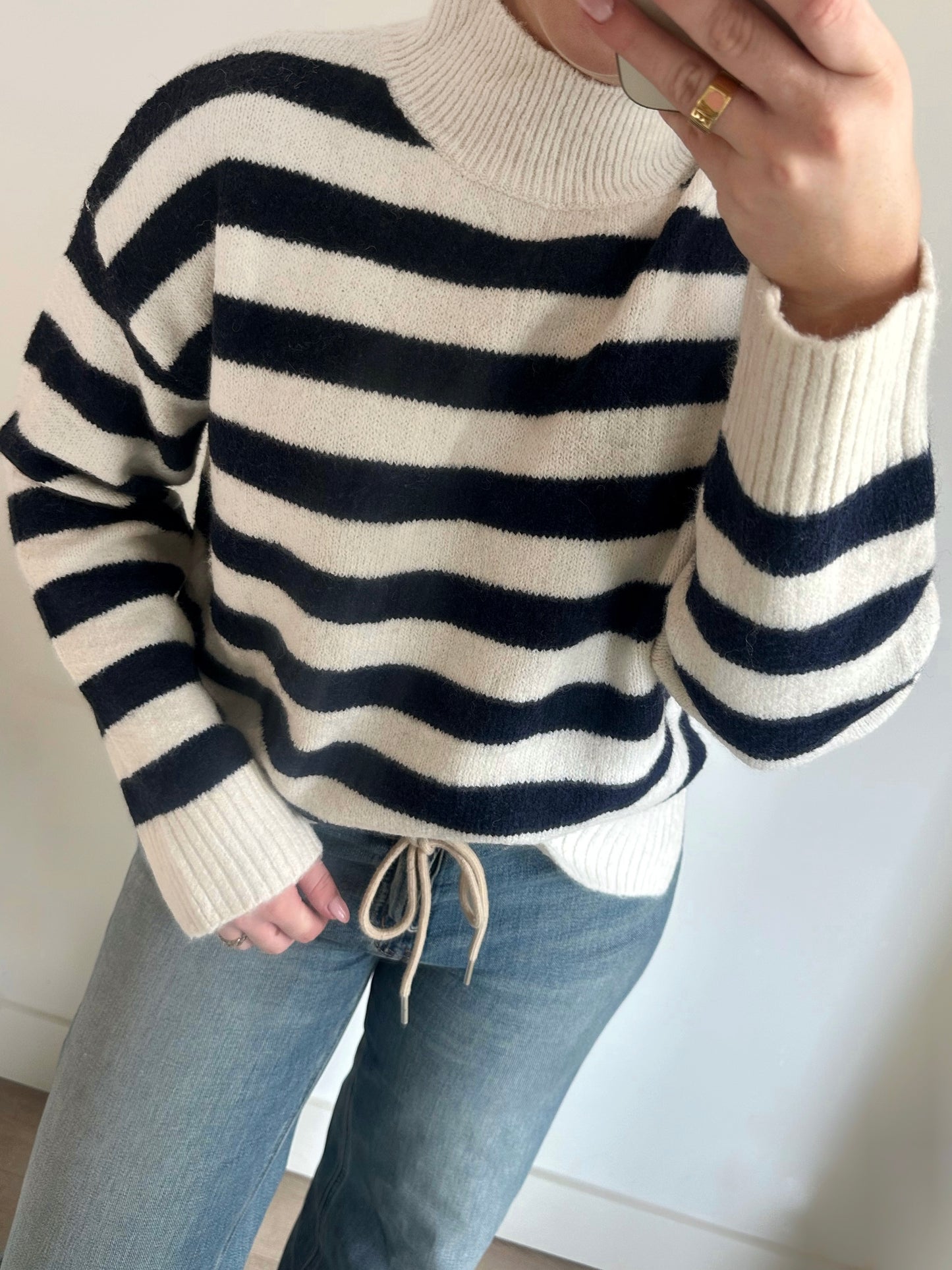 Lovely’s marine striped knit