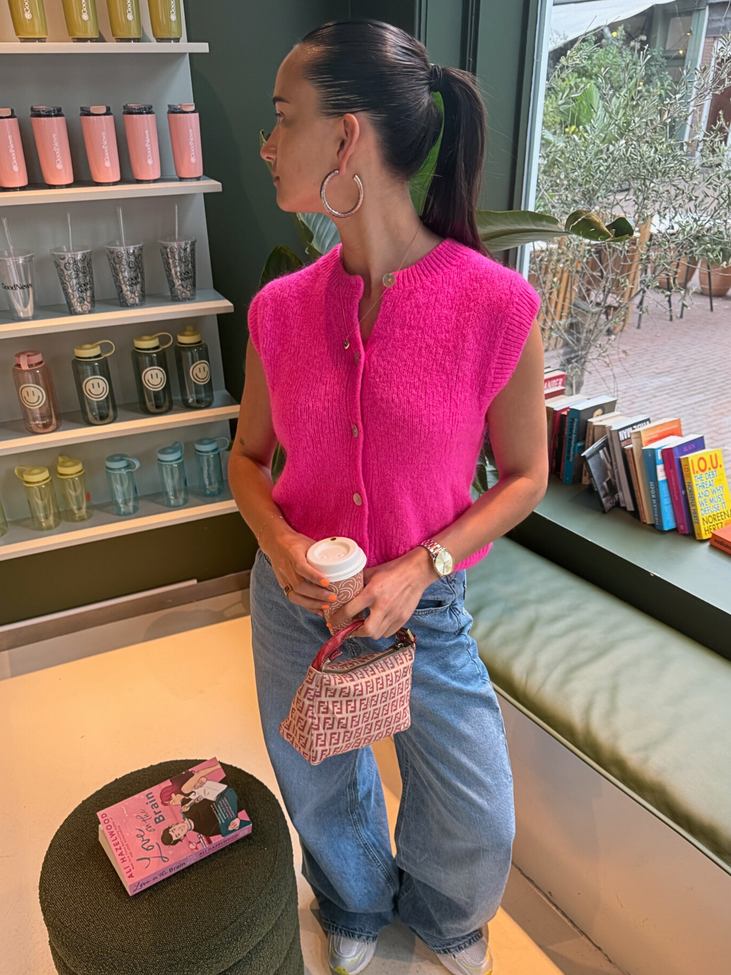 Bobbie gilet happy pink