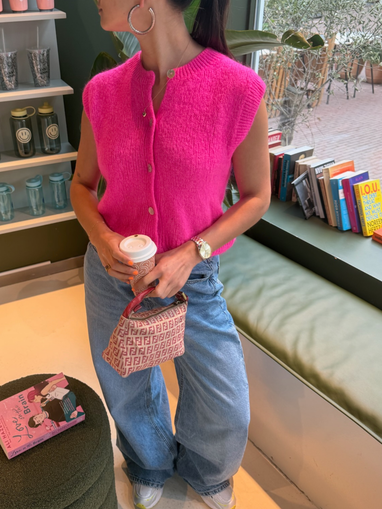 Bobbie gilet happy pink