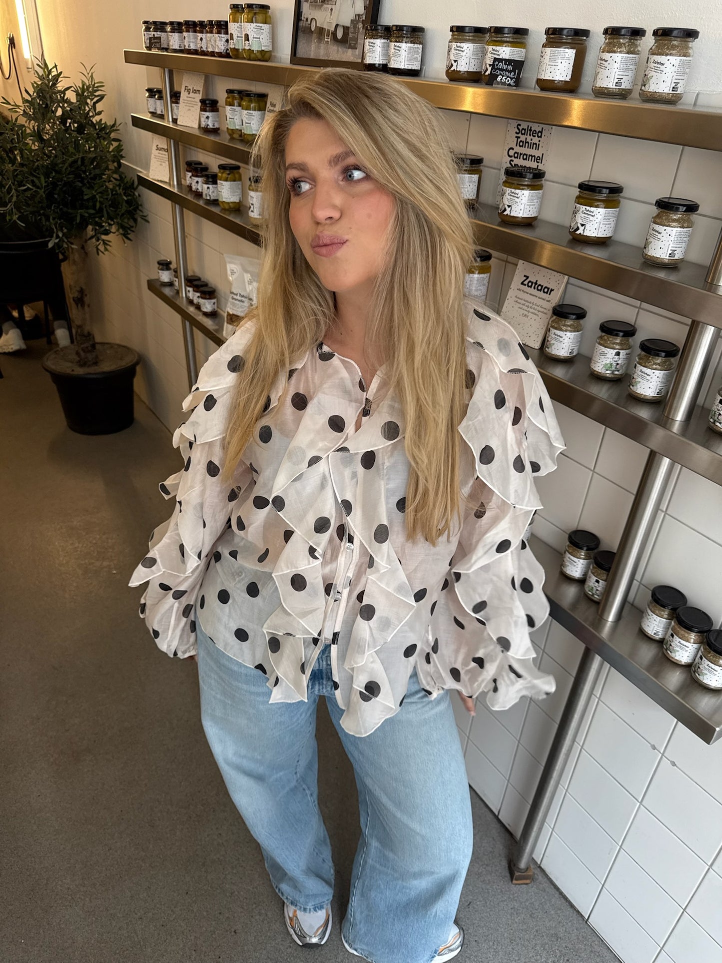 Nora dots blouse
