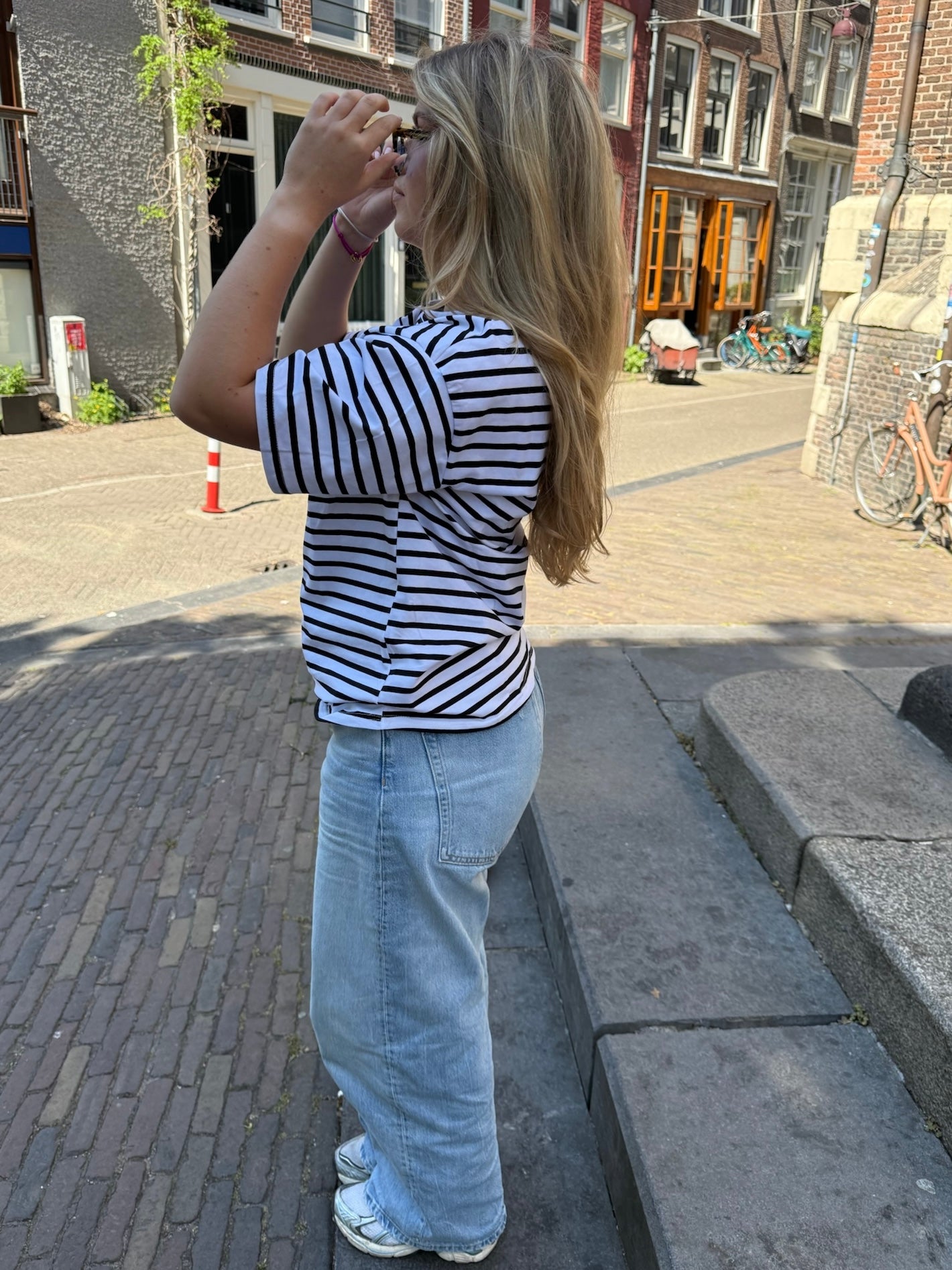 Blair t-shirt zwart/wit