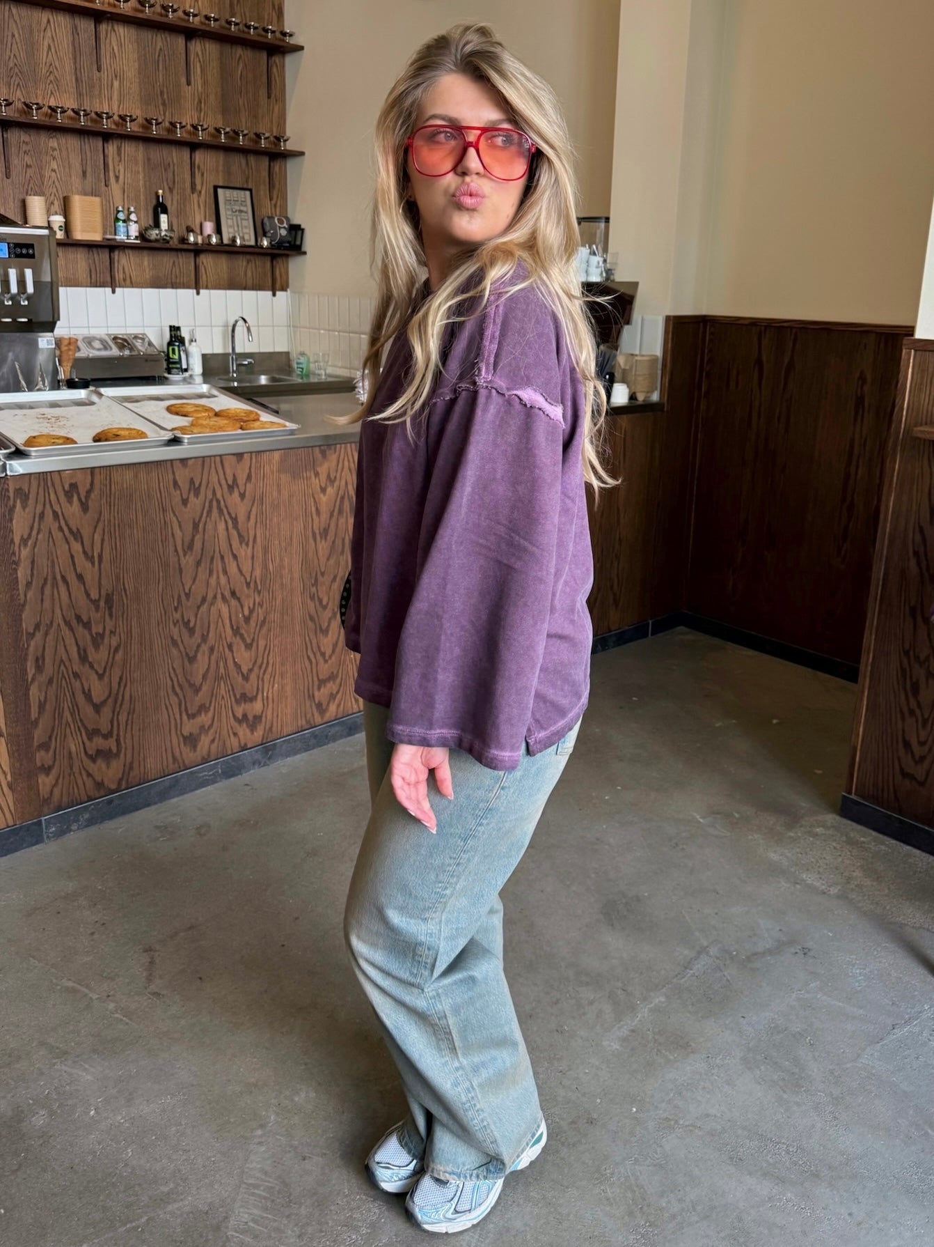 Olivia sweater aubergine