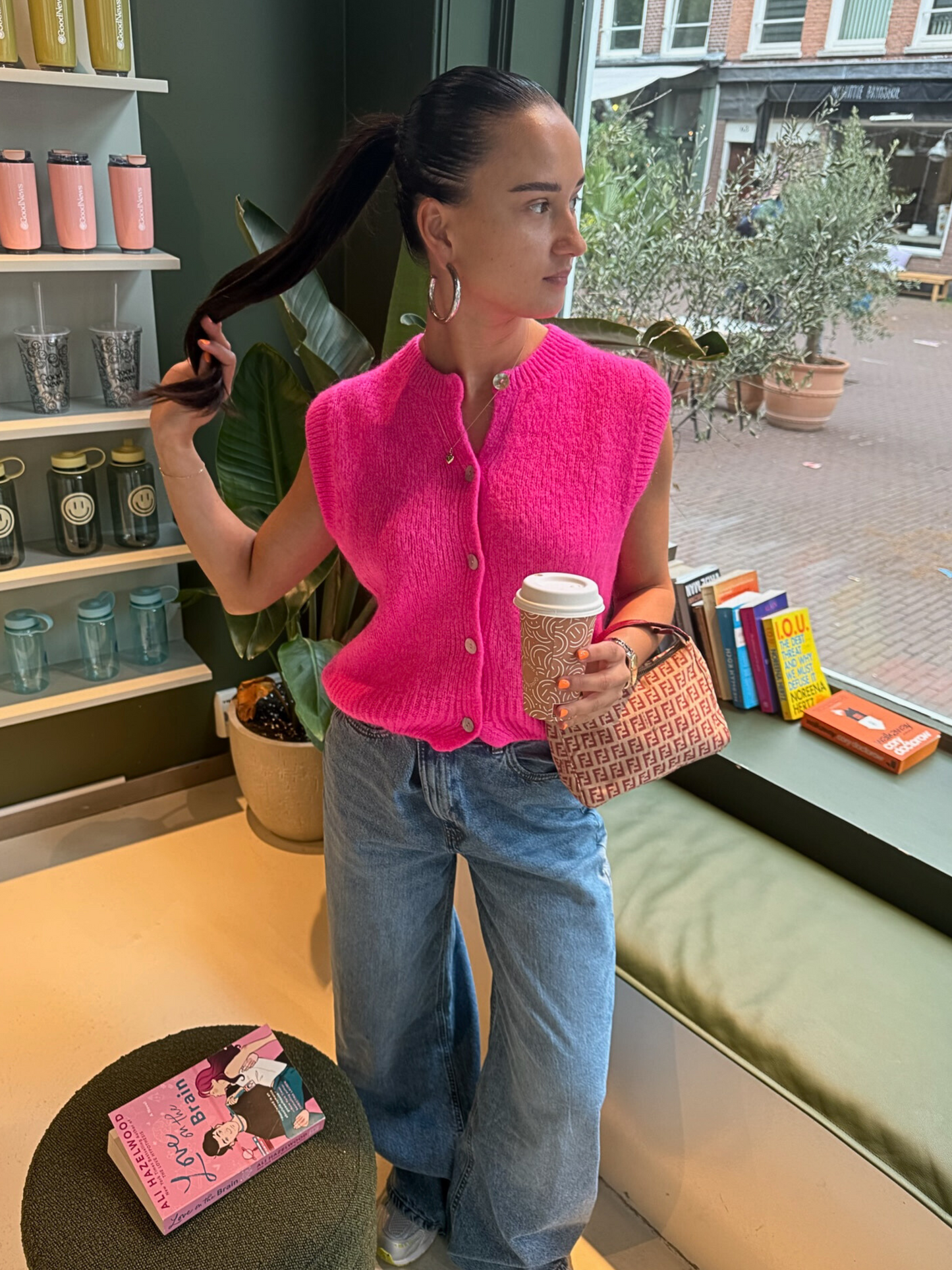 Bobbie gilet happy pink