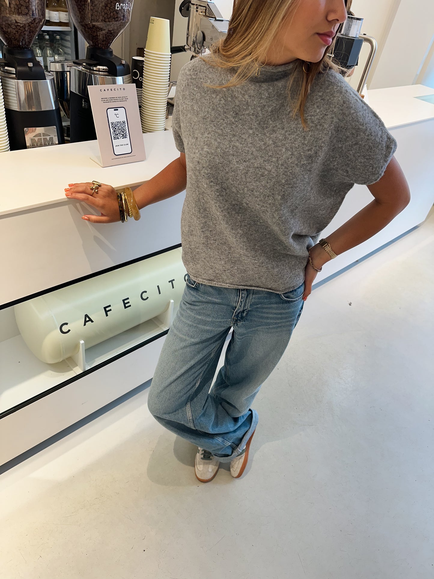 Kate top grey - pre order