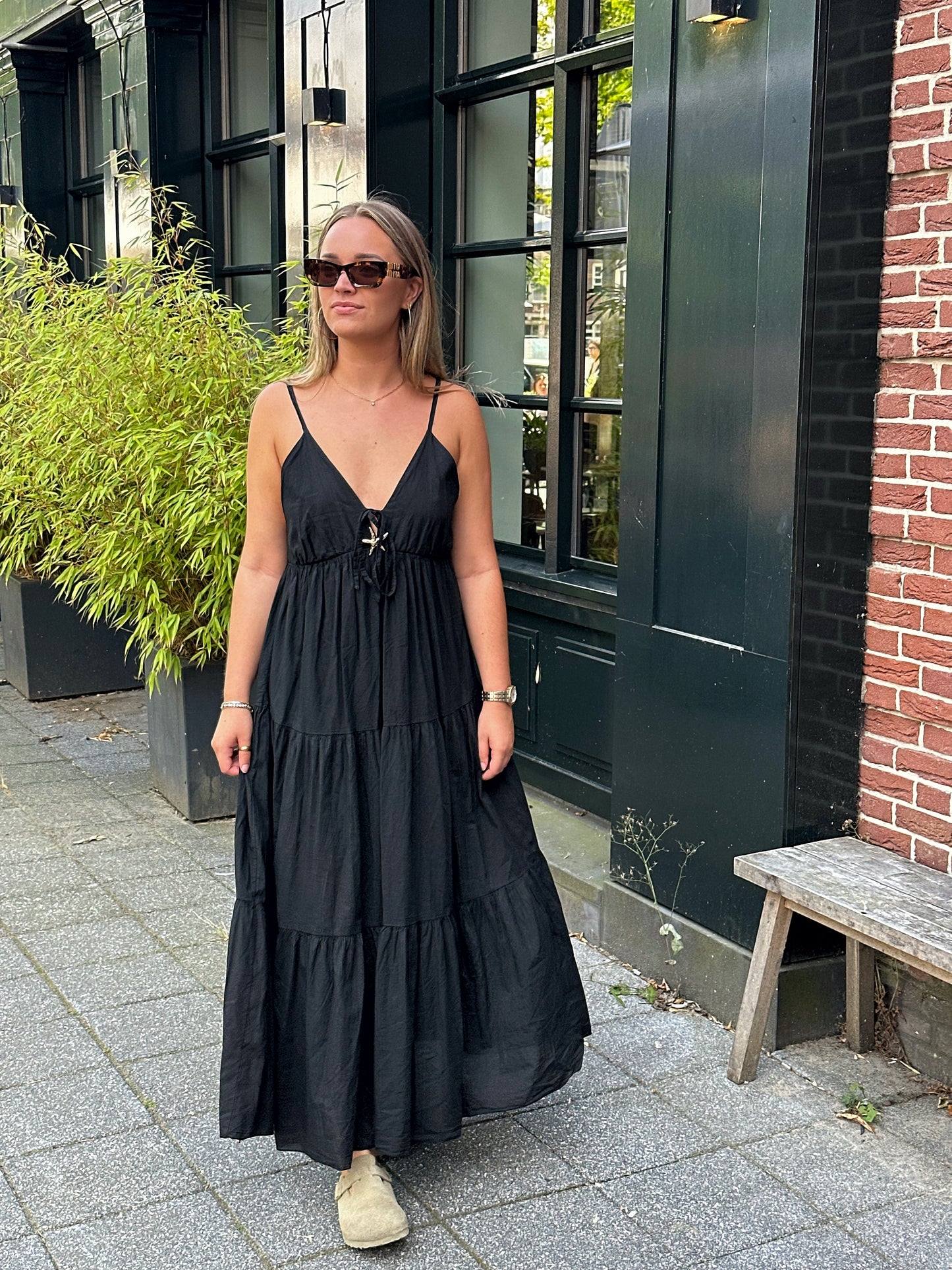 Sunset dress zwart