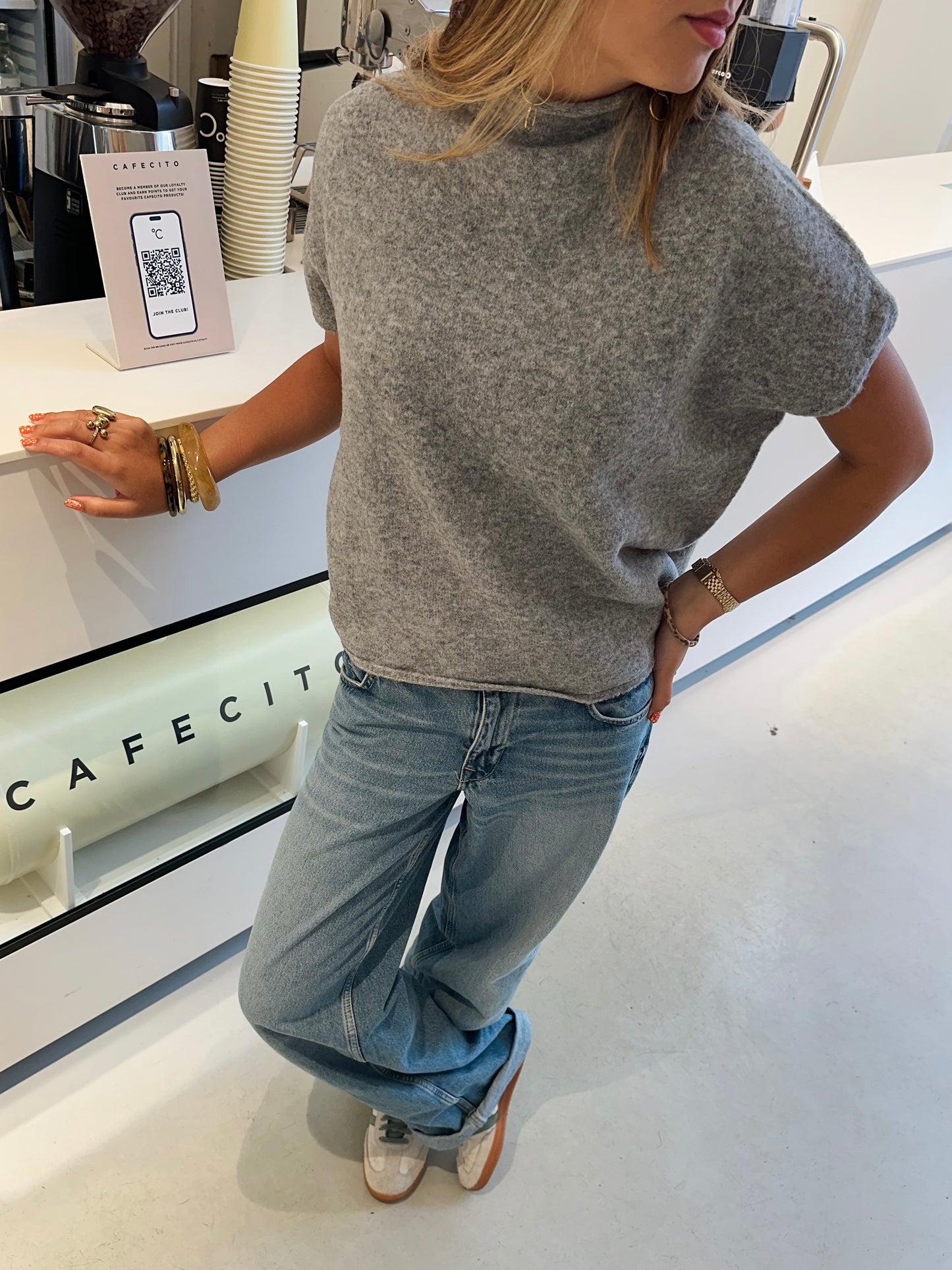 Kate top grey - pre order