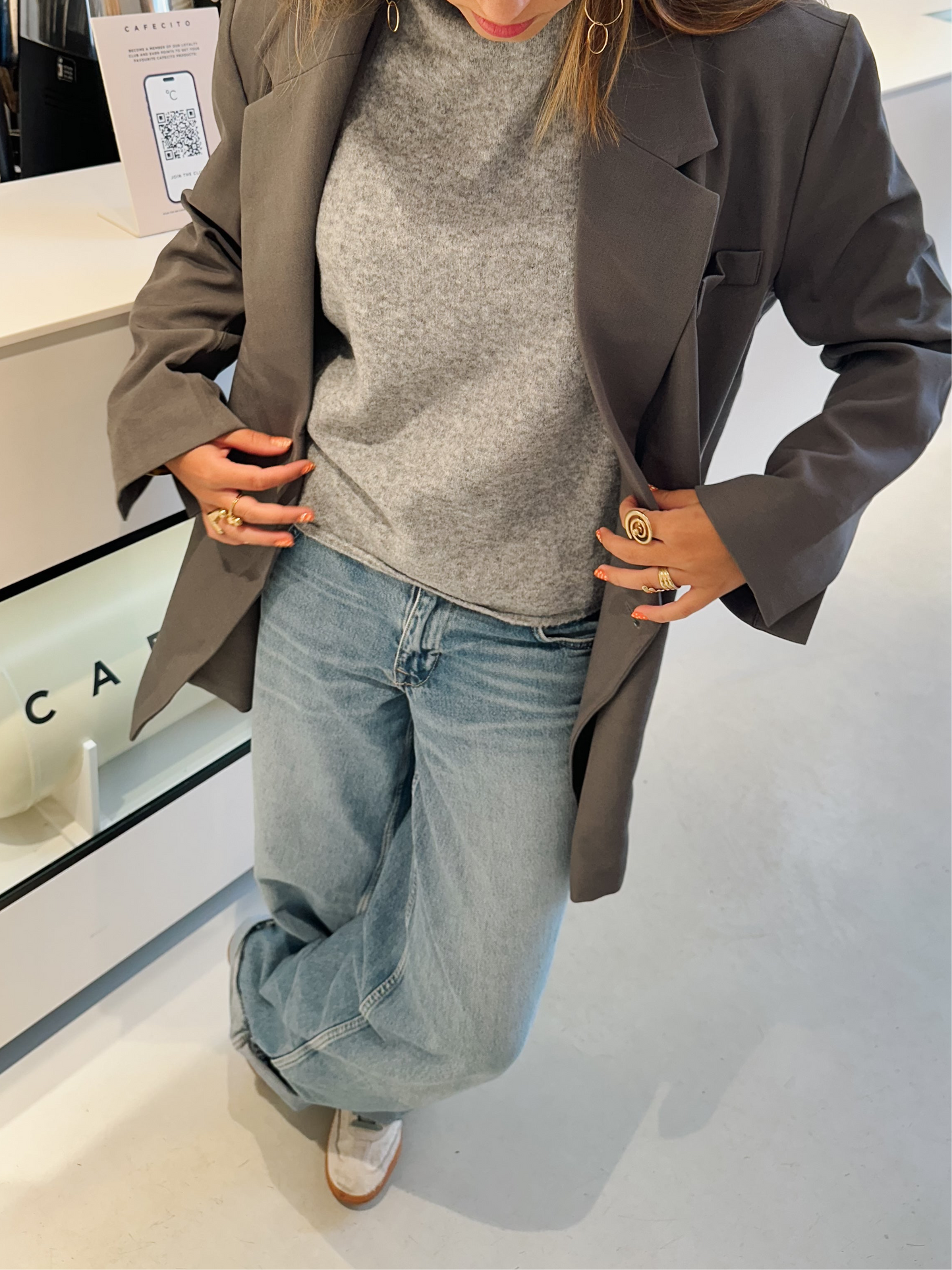 Kate top grey - pre order