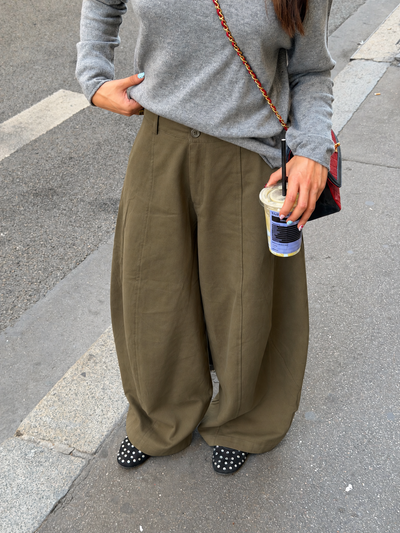 Claire balloon pants khaki