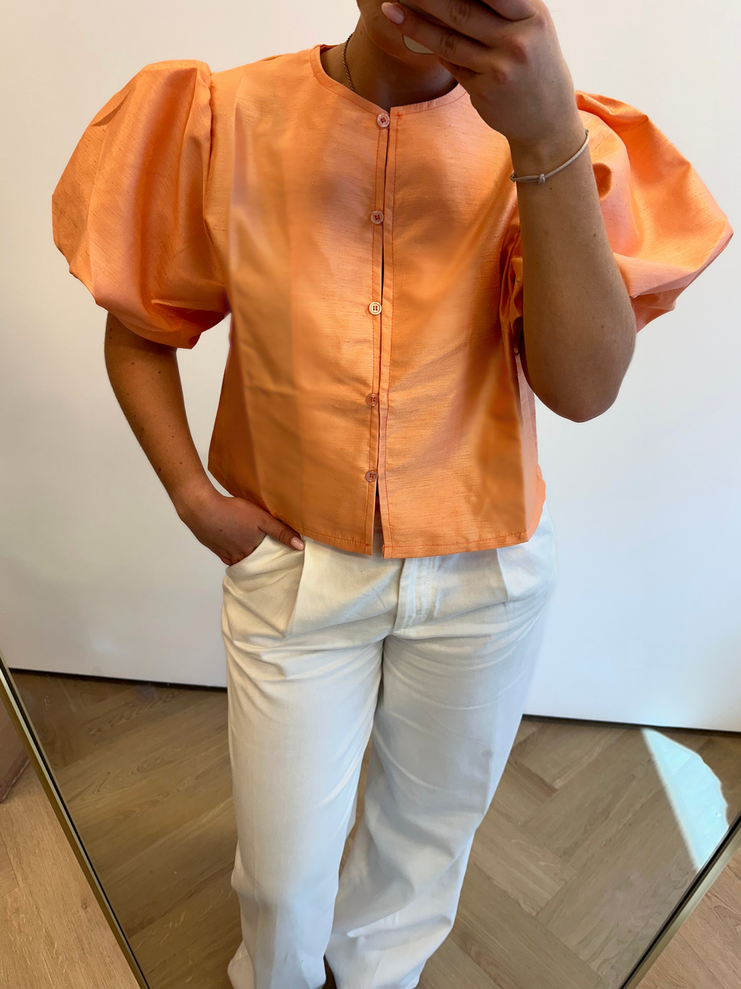 Dolly blouse oranje