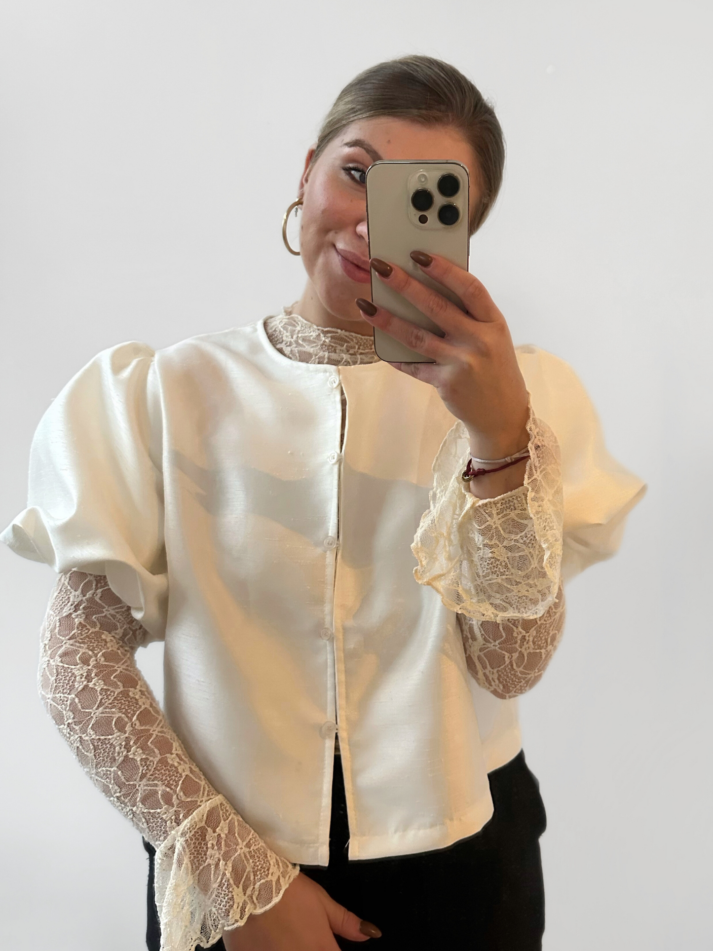Dolly blouse champagne