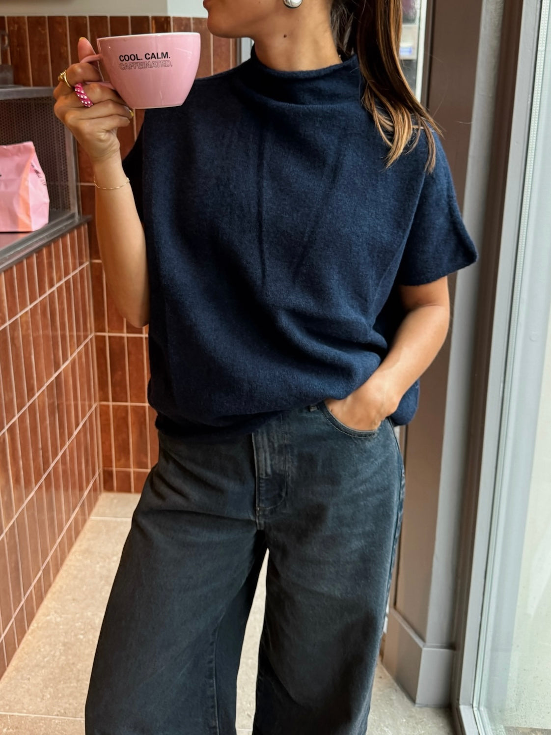 Kate top navy