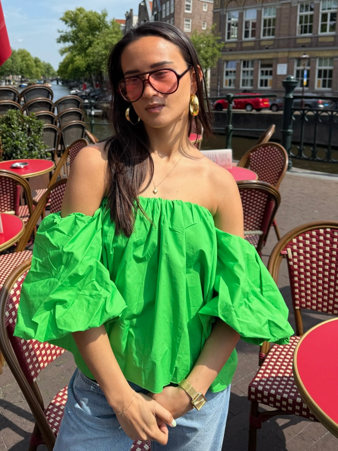 Jaimie top groen