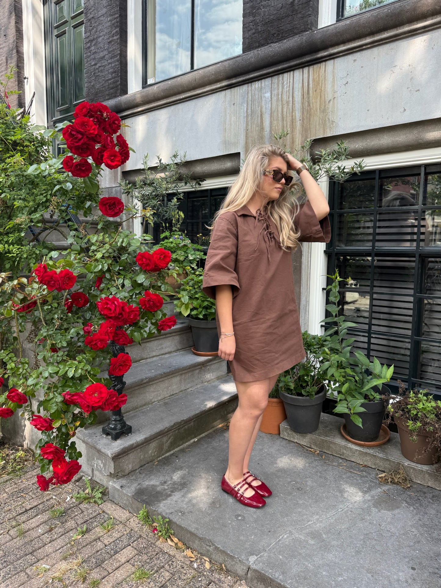 Doortje jurk choco