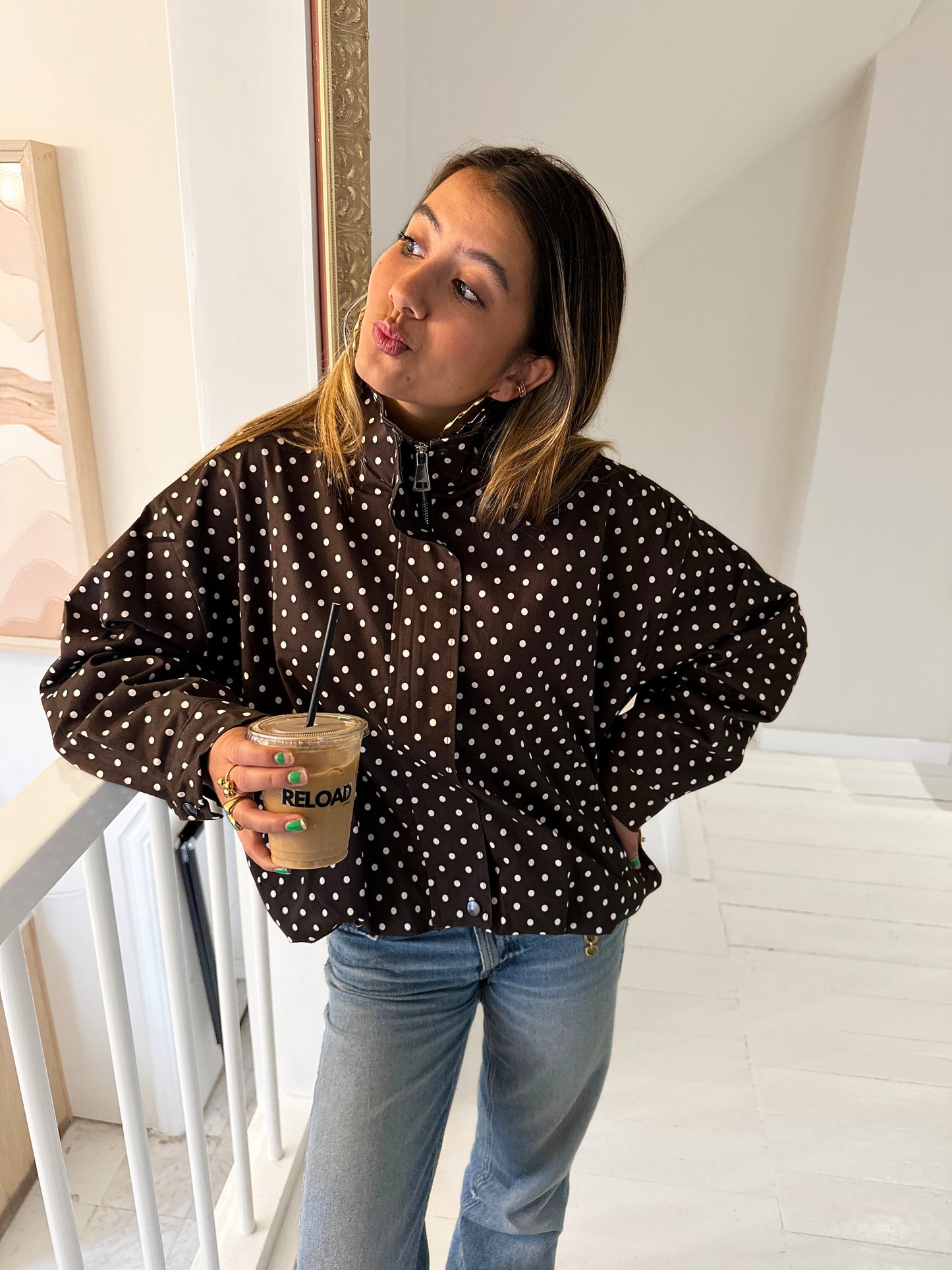 The polkadot bomber choco - pre order