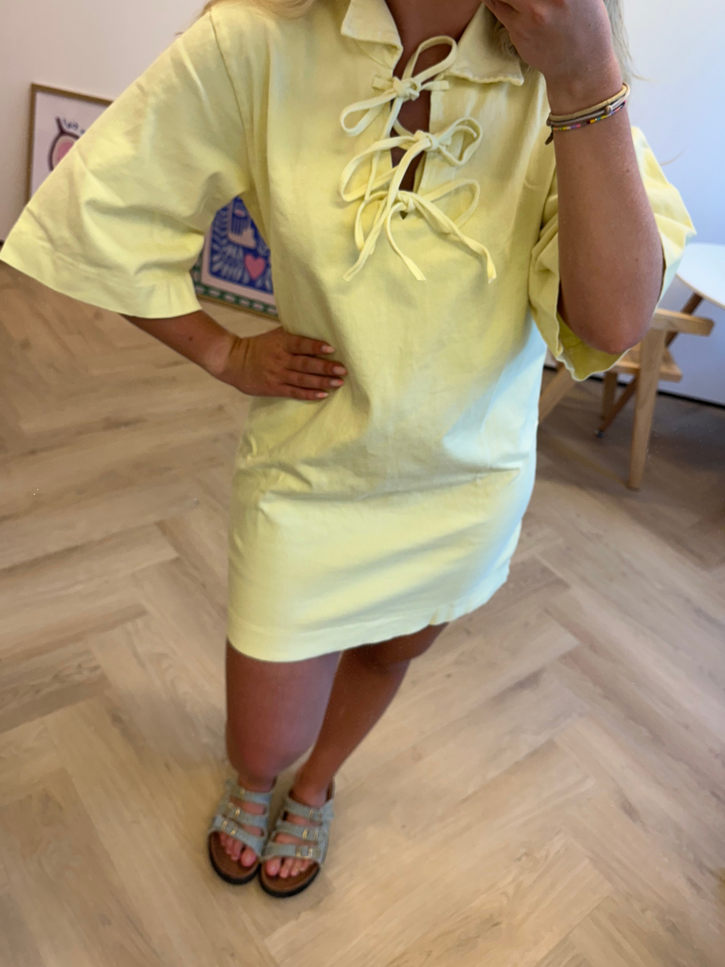 Doortje jurk butter yellow