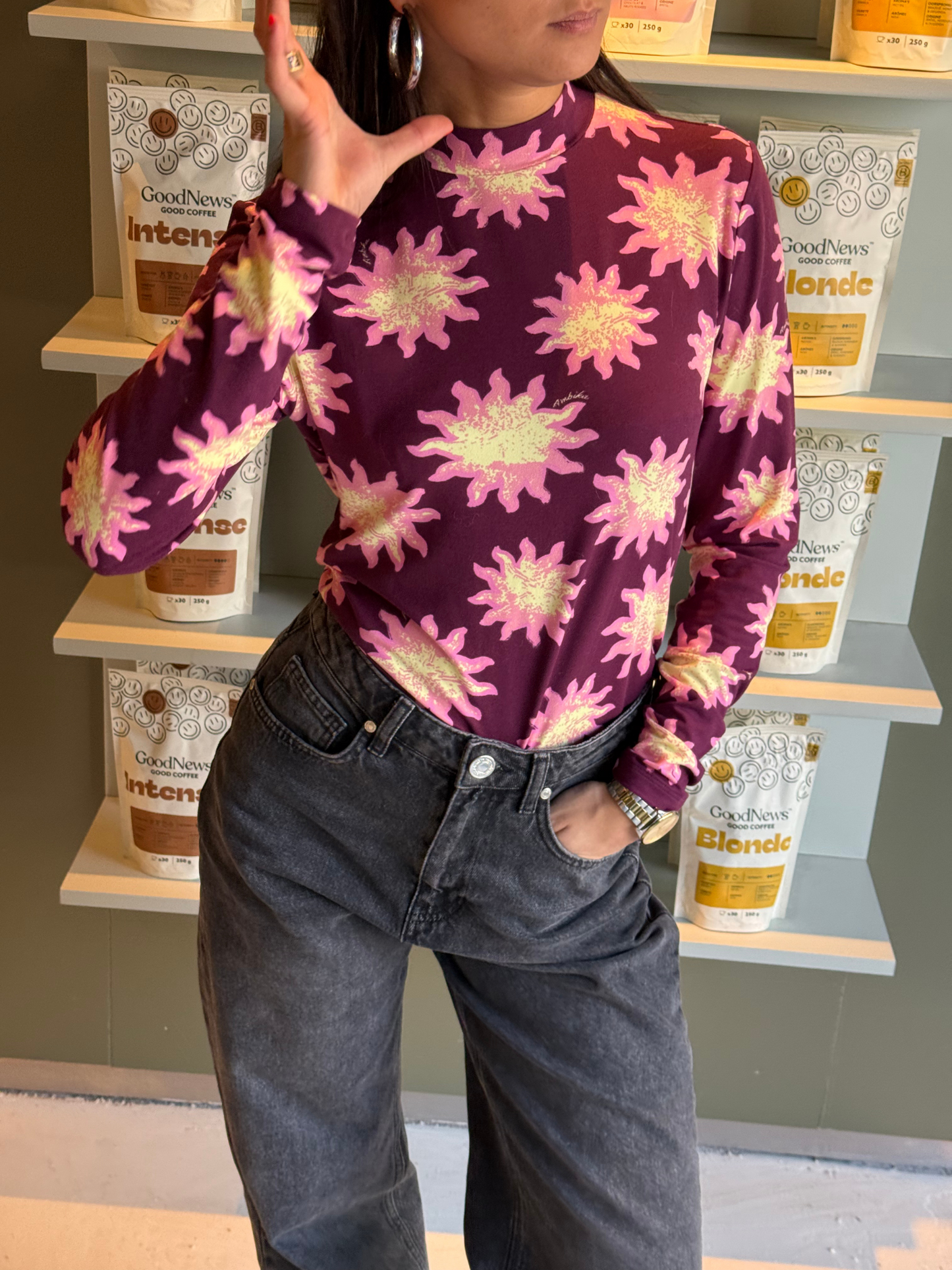 The sunny longsleeve paars/roze