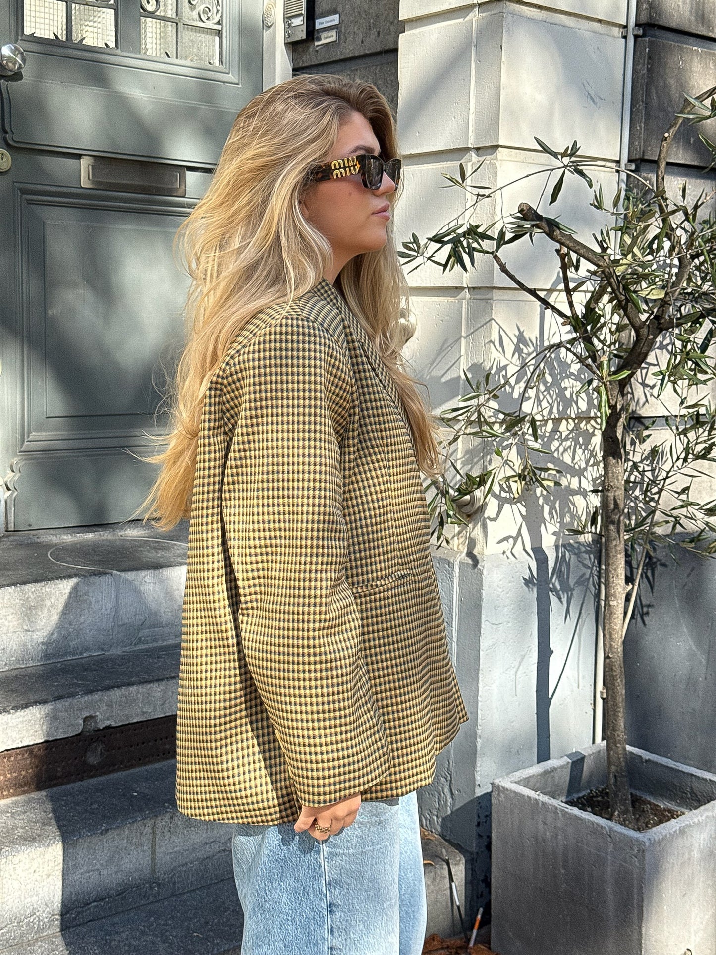 Isabelle checkered blazer - pre order
