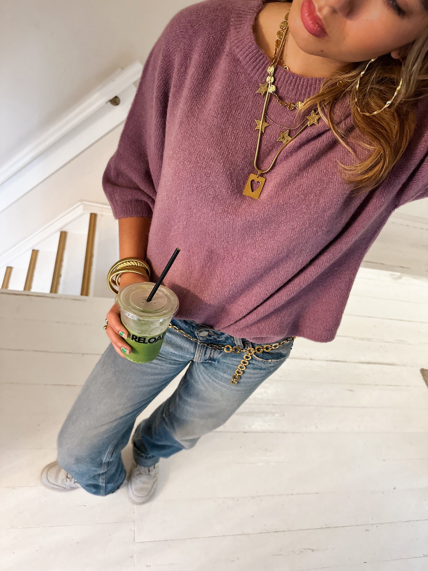 Noor knit mauve