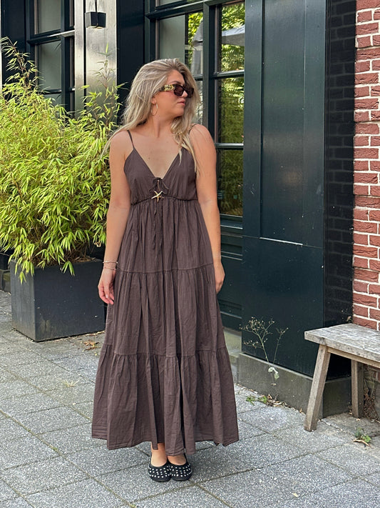 Sunset dress choco
