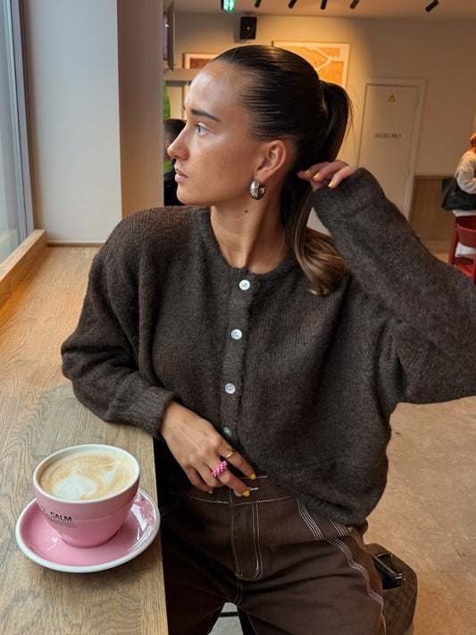 Lovely’s cardigan chocolate brown