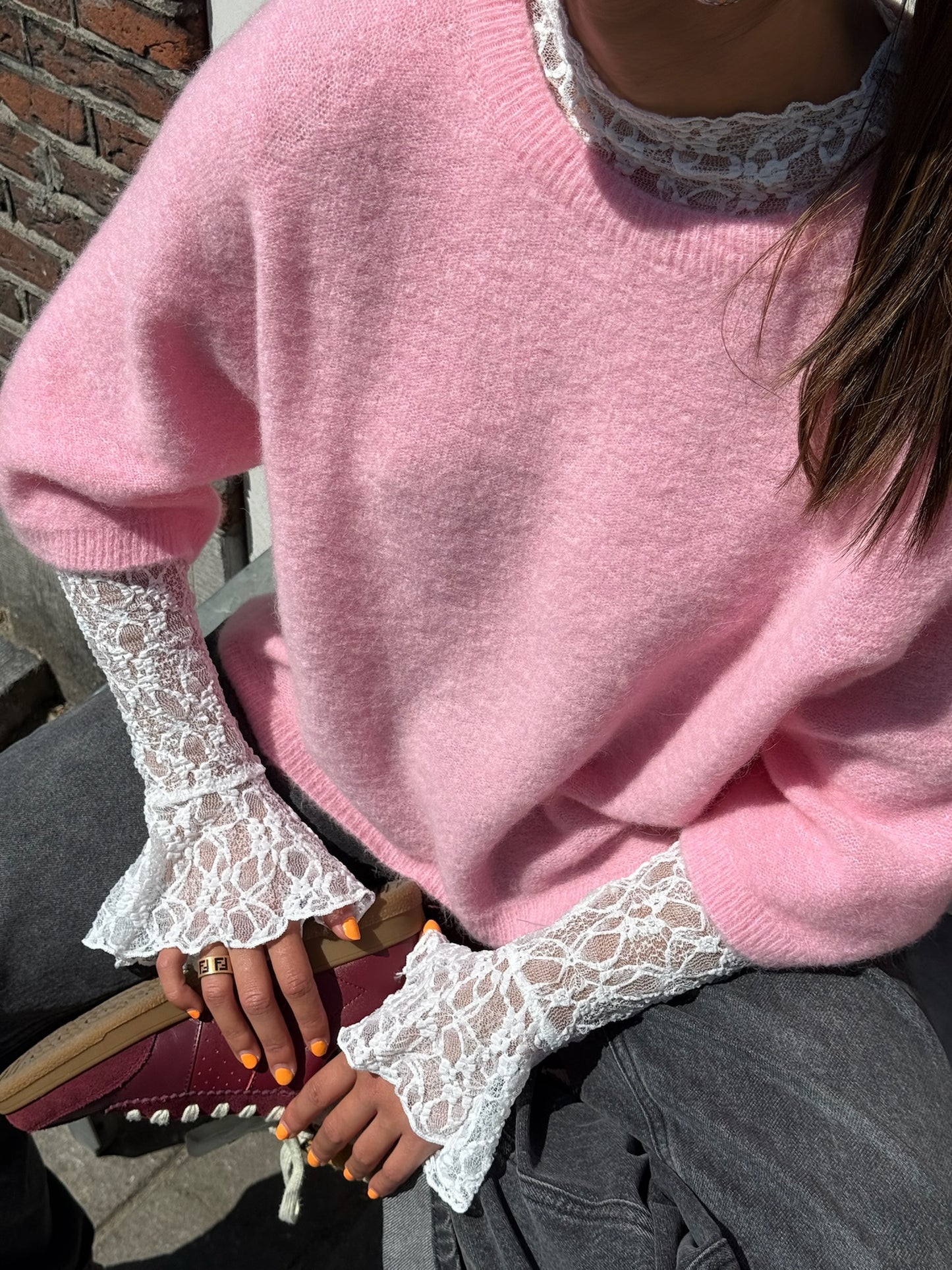 Lovely’s kanten top wit