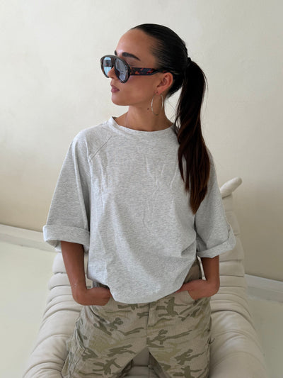 Essential oversized tee grey
