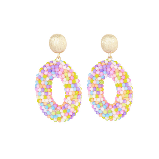 Pastel disco earrings