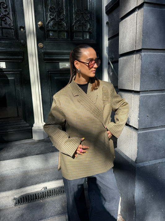 Isabelle checkered blazer - pre order