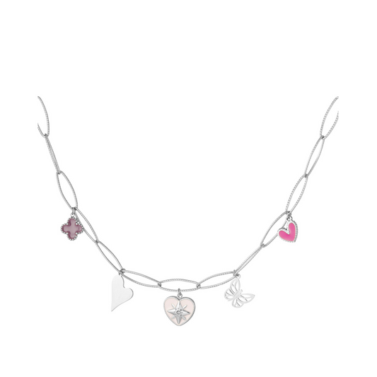 Bedelketting Loua zilver