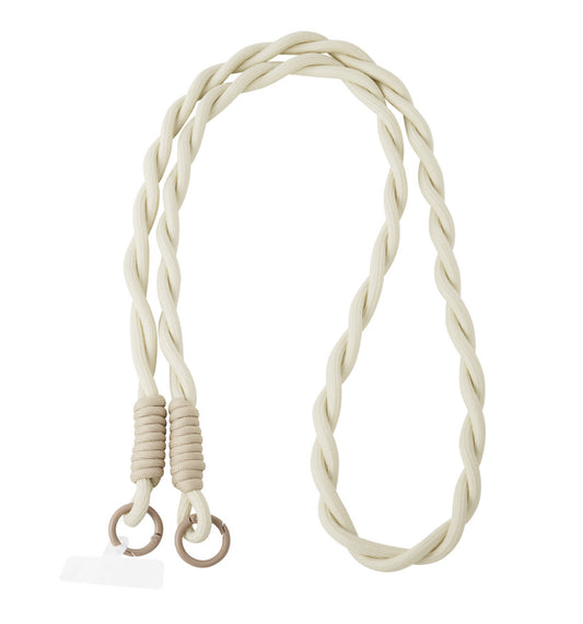Twisted telefoonkoord beige