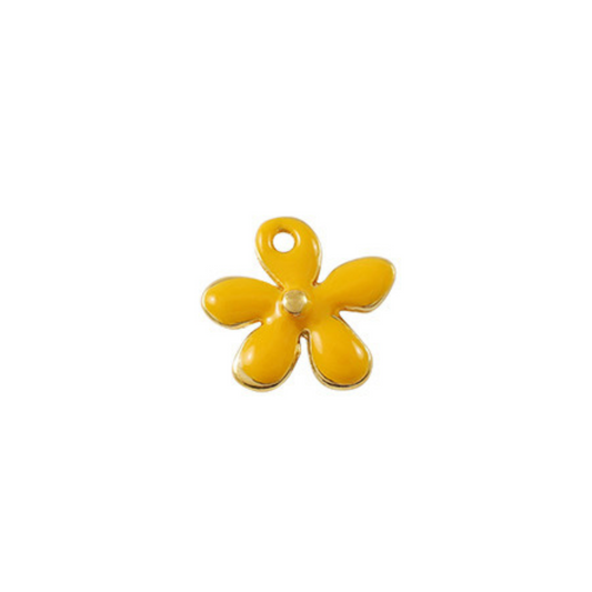 Bloemetje klein geel goud