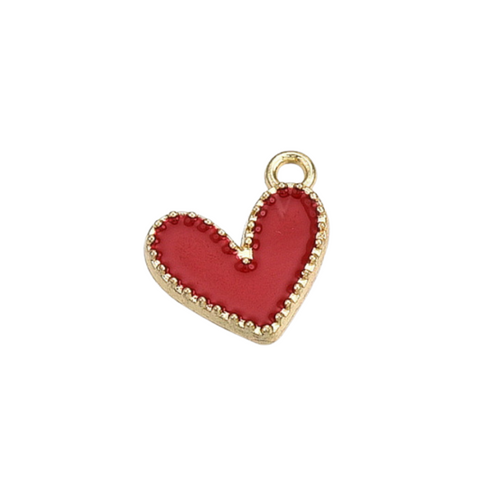 Bedel hartje medium rood