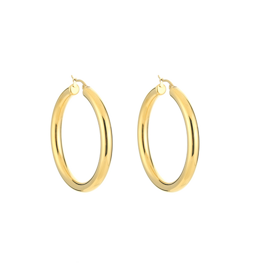 Perfect classic hoops oorbellen
