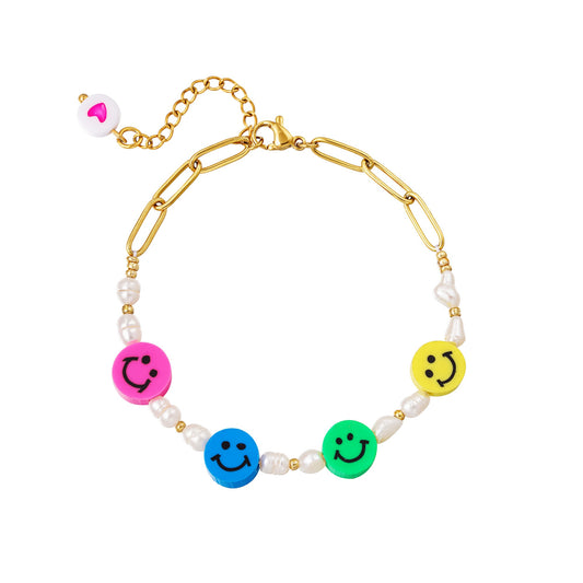 Smiley parels bracelet