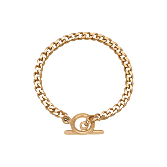Golden chain bracelet