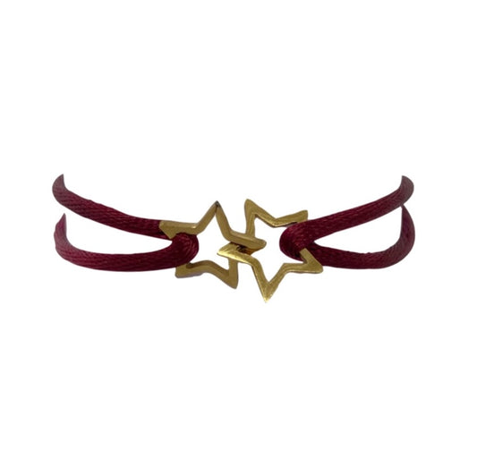 Connected stars bracelet