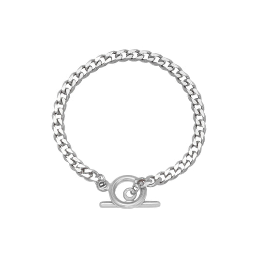 Silver chain bracelet